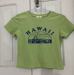 Green Crop Top