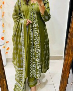 Green Kurta Set Totally New.