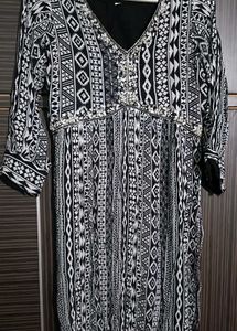 Ethnic Stone Work Nyra Cut Kurti For Women