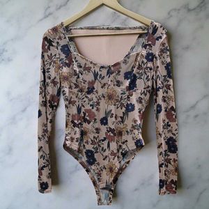 Floral Long Sleeve Bodysuit