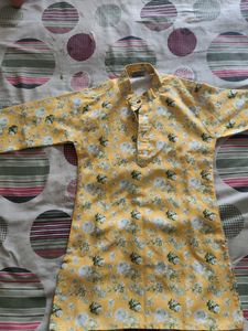 Boys Floral Print Kurta