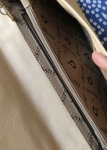 Chic Pink and Beige Sling Bag turned Clutch