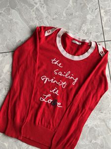 Red &#39;Sailing Spirit&#39; Sweater