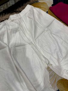 White Embroidered Palazzo