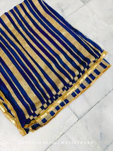 Blue And Golden Dupatta💙