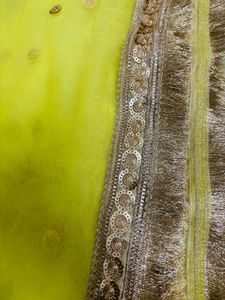 Yellow Sharara. For Halfi Occasion