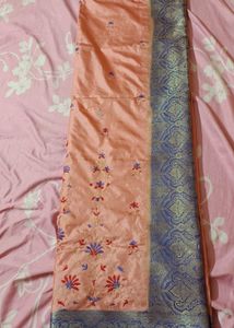 Embroidery Semi Silk Saree