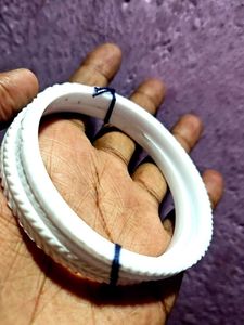 White Bangle Set