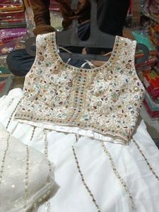 White Lehenga Choli Set