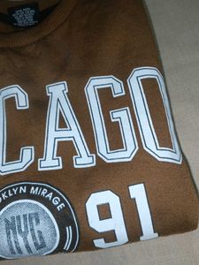 Brown Chicago Graphic Sweatshirt