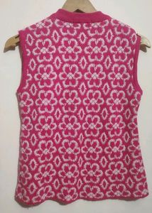 Rose Color Winter Sweater For Girl 8- 9 Year