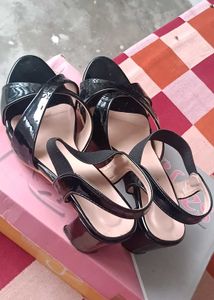 Black Heeled Sandals