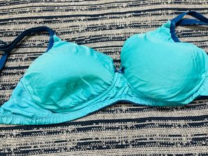 Branded Padded Bra Blue Colour
