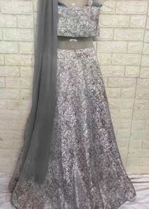 Bollywood Designer Grey Stylish Lehenga Choli