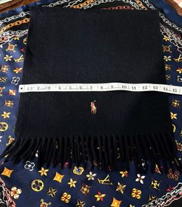 Ralph Lauren Black Scarf Authentic Unisex
