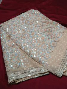 Embroidered Sequins Partywear Saree