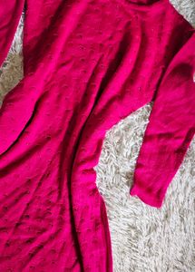 Pink Long Sleeve Dress