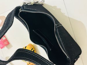 Denim Chain  Shoulder Bag