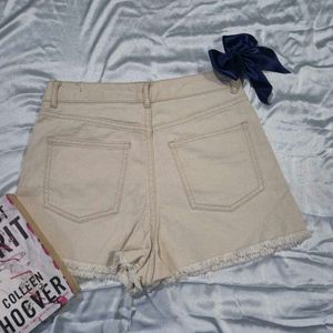 Beige Shorts
