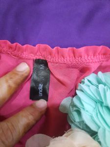 Floral Trim Bikini Bottoms