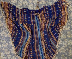 Boho Print Kaftan Top