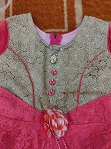 Rose pink grown up girl dress