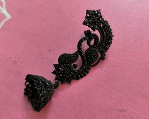 Black Jhumka Earrings