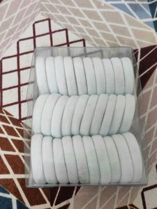 White Elastic Hair Ties - Bulk Pack