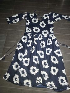 Floral Print Navy Blue nayra top dress