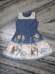 Cute Girls' Polka Dot Dress