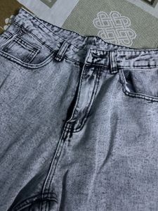 Grey rough denim