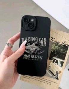 Black Racing Car Case For Iphone 16