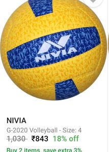 Nivia G-2020 Original Volleyball Pu-pasted
