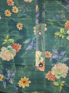 Floral Print Tissue Kurti