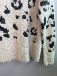 Leopard Print Fuzzy Sweater