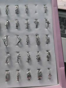 Combo Of 5 Sliver Plated Ring Covering