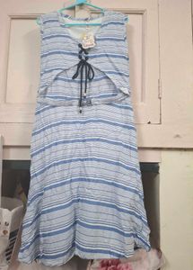 New Striped Girls Dress With Tag