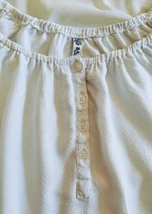 White Rayon Off-shoulder Top