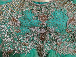 Green Embellished Formal Dress