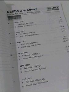 Allen NEET-UG &amp; AIPMT Test Papers (2014-2023)