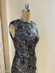 Heavy Sequinced Trail Dress