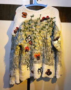 Dreamy Embroidered Knit Sweater