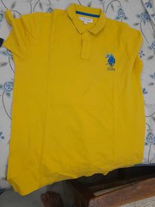 Yellow USPA Polo T-Shirt