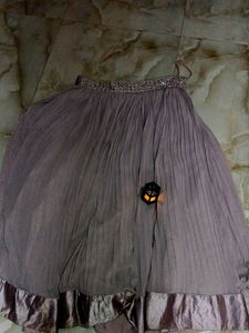 Mirror Work Blouse And Flare Lengha