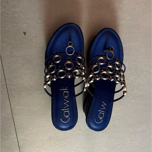 CATWALK Blue Black Wedges
