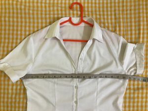 White Short Sleeve Shirt Bust 32-36