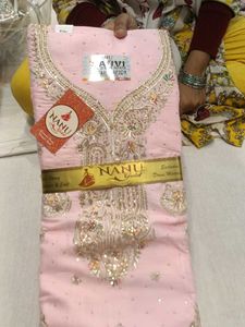 Elegant Pink Salwar Suit Material