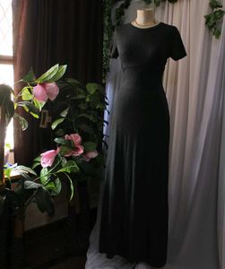 Casual Grey Maxi Dress
