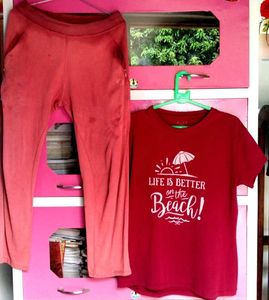 Beach Life Tee & Lounge Pants Set