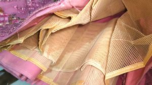 Embroidered Lehenga &amp; Choli With Necklace Free